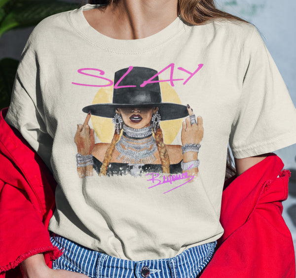 New Beyonce SLAY Retro T-Shirt