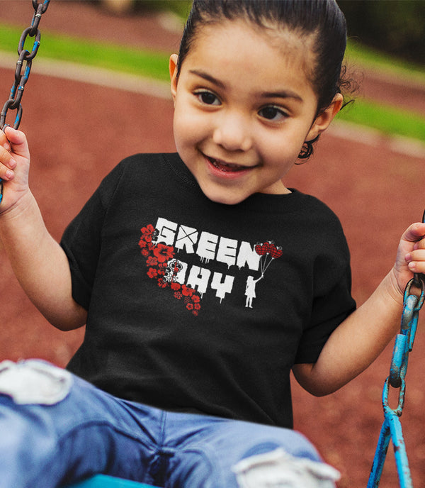 Kids BEAUTIFUL Green Day Roses T-Shirt