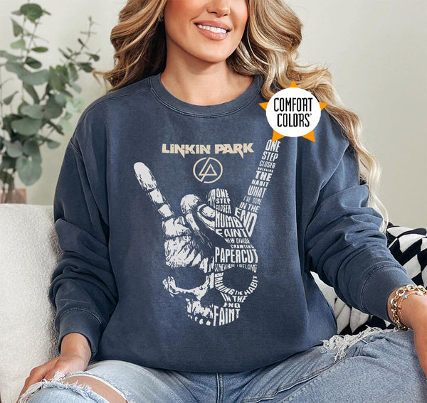 Iconic Linkin Skull Rock Comfort Colors Sweatshirt