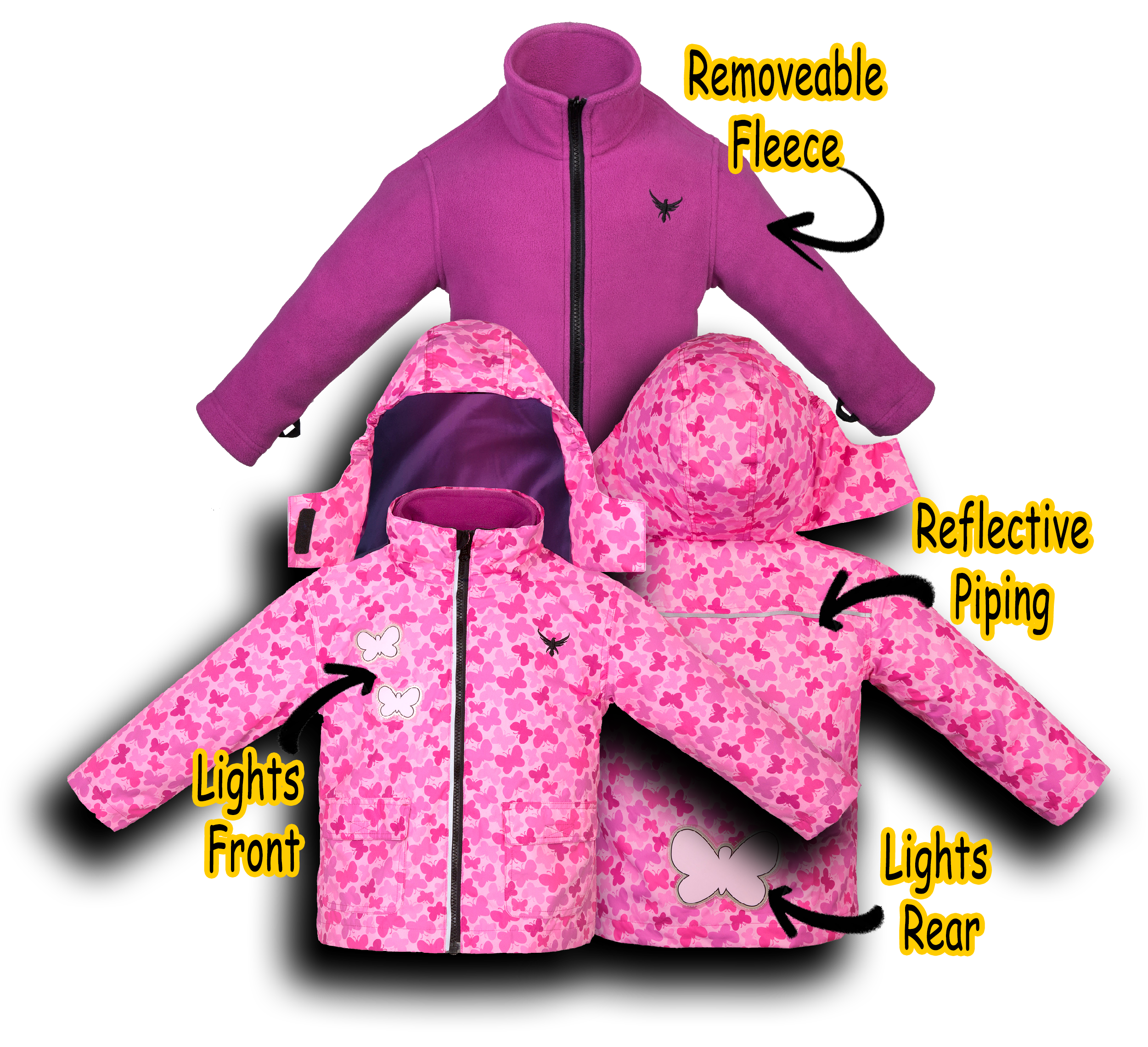 LumiCoat™ with removeable inner-fleece